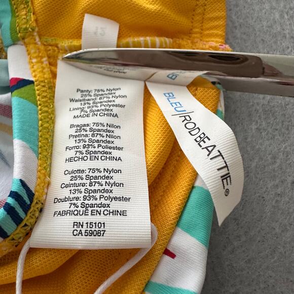 Bleu Rod Beattie Beachy Keen Tropical Bikini Swim Bottom Womens Sz 12 - Picture 5 of 8